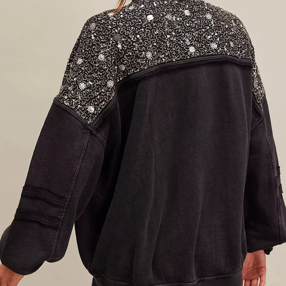 NWT Free People Sparkle Sweatshirt - Picture 2 of 4